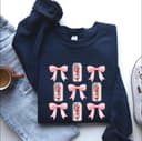 Preppy Coquette Diet Coke Bow Sweatshirt - Soft Girl Era Style 1 small thumbnail