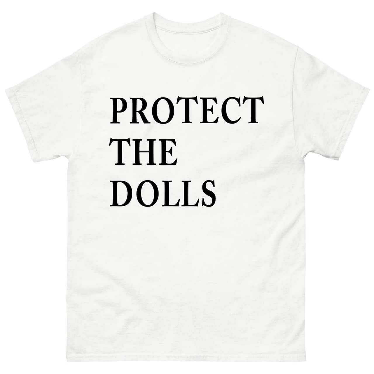Protect The Dolls Unisex Graphic Tee - Y2K Retro Letter Print Shirt – image 1, Protect The Dolls Tee, Protect The Dolls Merch, Protect The Dolls Shirt, Protect The Dolls Sweatshirt, Protect The Dolls Hoodie, Protect The Dolls Clothes