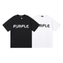 Purple Brand Logo Letter Print T-Shirt – Halloween, Birthday Gifts, Comfort Colors 1 small thumbnail