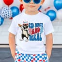 Camiseta Raccoon Red White Feral - Divertida 4 Julio Adulto y Joven 1 small thumbnail