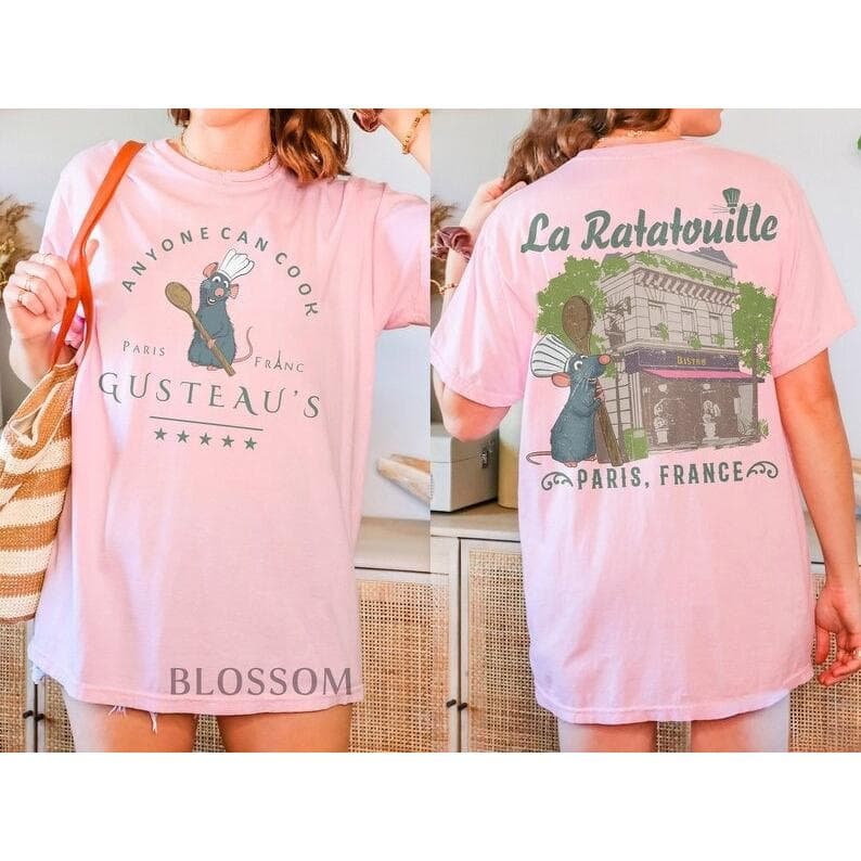 Ratatouille Remy Mouse Chef Shirt, Hoodie & Tee – Epcot Park Gift – image 2, disney shirt, cameron boyce merch, disney shirts for women, disney tee shirts womens, womens disney tee, disney family shirts, disney t shirts family