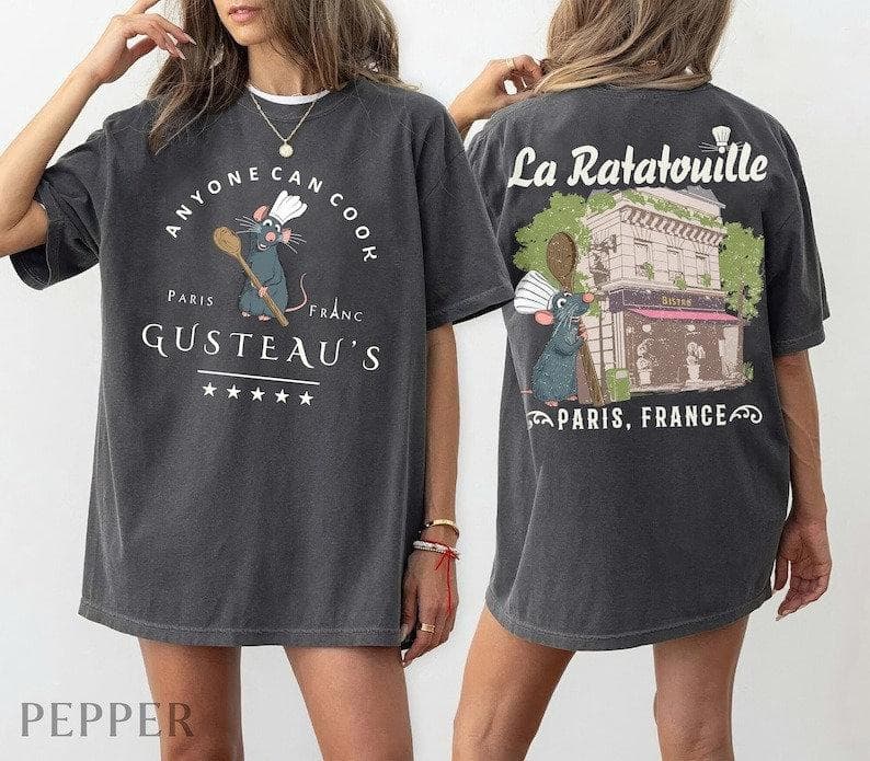 Ratatouille Remy Mouse Chef Shirt, Hoodie & Tee – Epcot Park Gift – image 4, disney shirt, cameron boyce merch, disney shirts for women, disney tee shirts womens, womens disney tee, disney family shirts, disney t shirts family