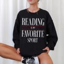Reading is my favorite Sweatshirt, Vintage Reading Hoodie, Booklover Tee Gift, Bookish, Librarian Sweatshirt, Bookworm 3 small thumbnail