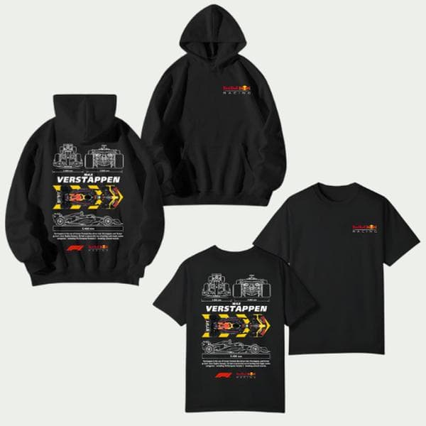 Red Bull F1 Max Verstappen Racing Camiseta Sudadera con Capucha Sudadera Unisex – image 1, Red Bull Tee, Red Bull Merch, Red Bull Shirt, Red Bull Sweatshirt, Red Bull Hoodie, Red Bull Clothes