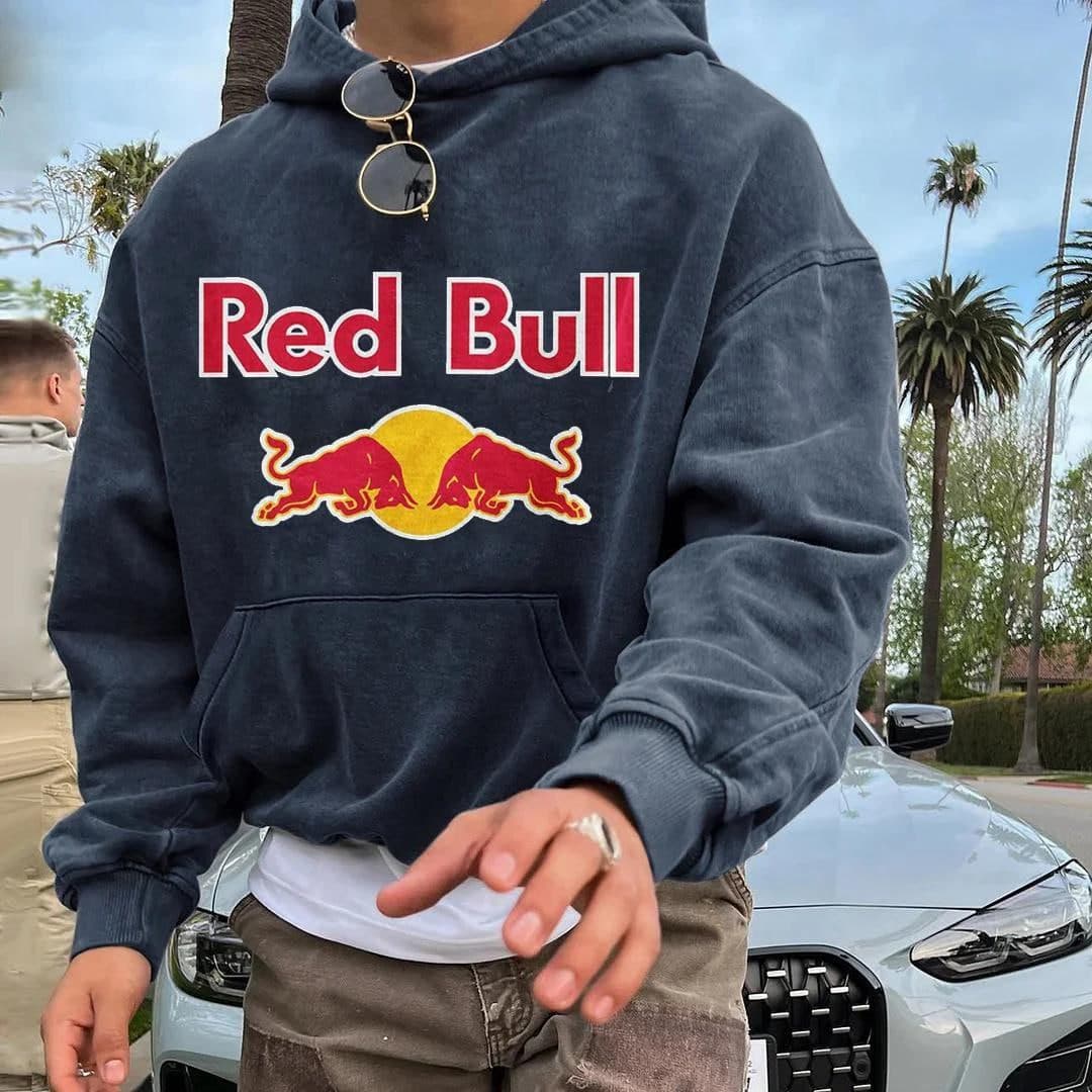 Red Bull Racing Sudadera Gráfica para Hombre - Estilo Casual Streetwear, Regalo – image 1, Red Bull Tee, Red Bull Merch, Red Bull Shirt, Red Bull Sweatshirt, Red Bull Hoodie, Red Bull Clothes