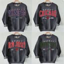 Sudadera y Cuello Redondo de Hockey Retro All Team - Dark Heather Vintage 1 small thumbnail