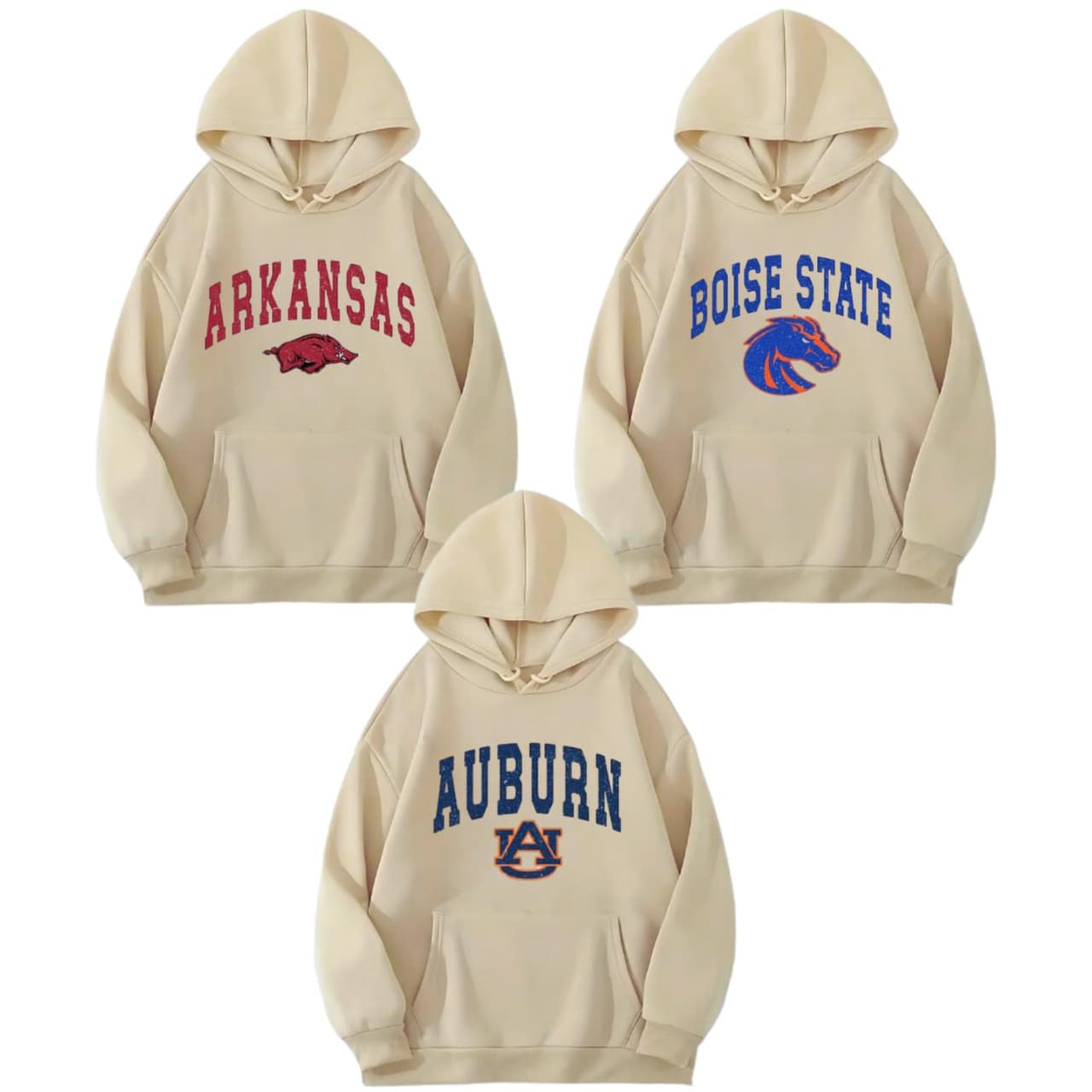 Retro All Team NCAA University Football Hoodie | Basic Crewneck Graphic – image 1, Vintage College Tee, NCAA T-Shirt, Alabama Crimson Tide tshirt, Ohio State Buckeyes tshirt, Texas Longhorns tshirt, Georgia Bulldogs tshirt, Michigan Wolverines tshirt