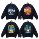 Retro Big Word Graphic Fútbol americano Crewneck Sudadera, American Fútbol americano Fan, Sunday Camiseta, Fútbol americano Thowback Vintage Todos los equiposs Sudadera, Vintage Graphic Camisetas, Unisex Sudaderas 1 small thumbnail