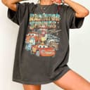 Retro Comfort Colors Lightning McQueen Radiator Springs Disney Cars Shirt 1 small thumbnail