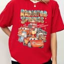 Retro Comfort Colors Lightning McQueen Radiator Springs Disney Cars Shirt 3 small thumbnail