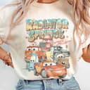 Retro Comfort Colors Lightning McQueen Radiator Springs Disney Cars Shirt 2 small thumbnail