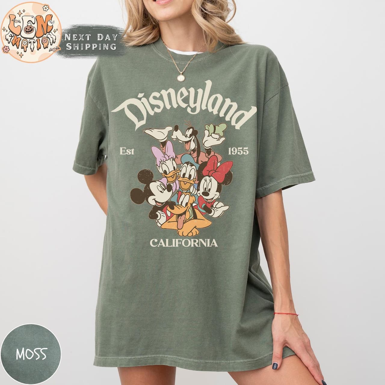 Retro Disneeyland California & WDW Comfort Shirt Est 1955, Mickeey & Friends Tee – image 4, disney shirt, cameron boyce merch, disney shirts for women, disney tee shirts womens, womens disney tee, disney family shirts, disney t shirts family