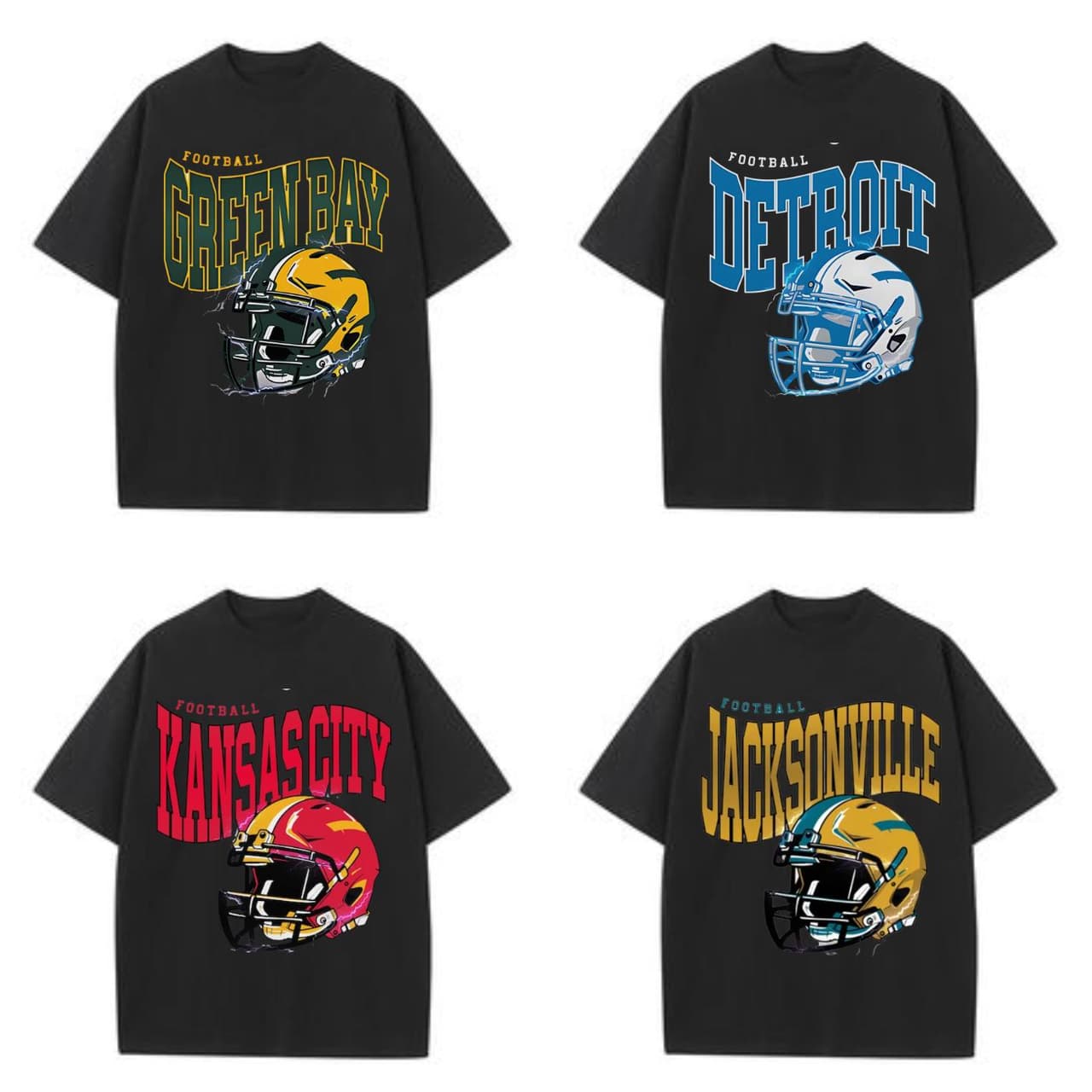 Retro Fútbol Americano Todos los Equipos T-Camisetas, Vintage Sportswear Hoodie Collection, Clásico Sudadera For Fútbol Americano Fan – image 1, NFL Tee, San Francisco 49ers Tee, Dallas Cowboys Tee, Detroit Lions Tee, Kansas City Chiefs Tee, Tampa Bay Buccaneers Tee, Arizona Cardinals Tee