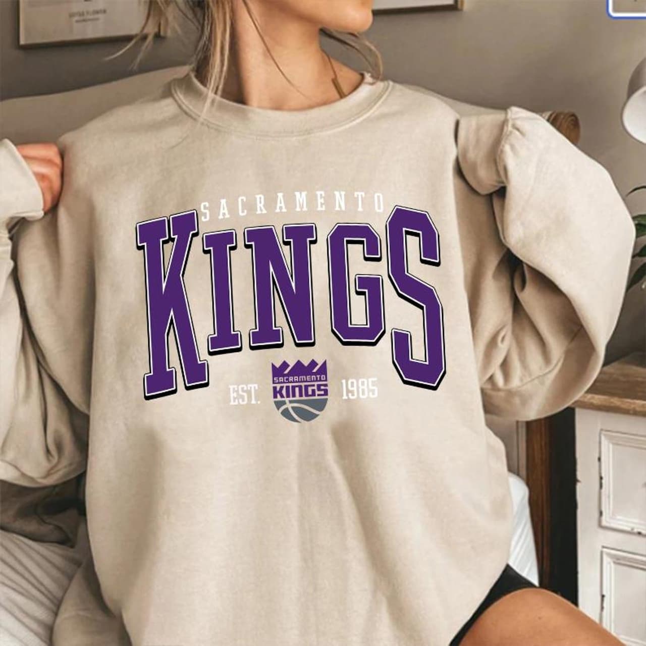 Retro Sacramento Kings Basketball Fan Shirt, Sweatshirt & T-Shirt – image 1, Sacramento King Tee, Sacramento King Merch, Sacramento King Shirt, Sacramento King Sweatshirt, Sacramento King Hoodie, Sacramento King Clothes