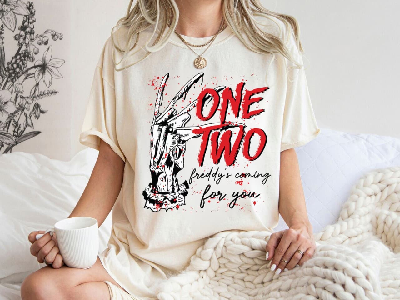 Retro Scary Movie Freddy Krueger Halloween Sweatshirt & Shirt – image 2, Freddy Krueger Tee, Freddy Krueger Merch, Freddy Krueger Shirt, Freddy Krueger Sweatshirt, Freddy Krueger Hoodie, Freddy Krueger Clothes