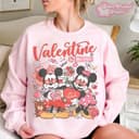 Retro Valentine Disneyland Sweatshirt & Main Street Couple Shirt 2 small thumbnail