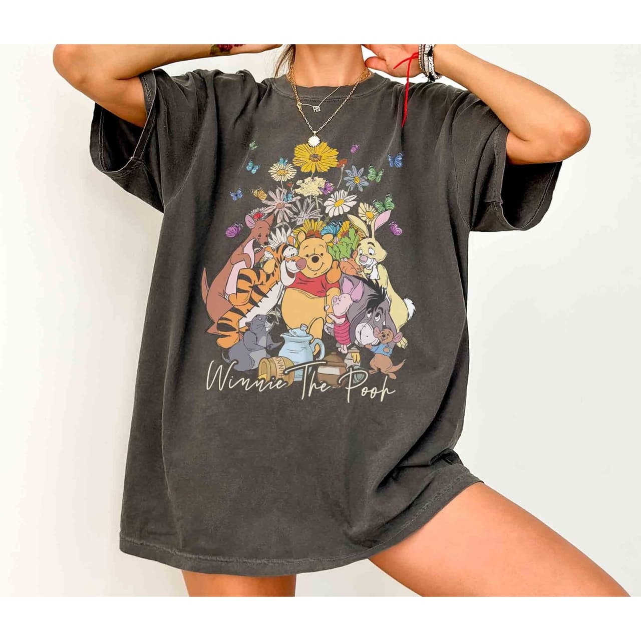 Retro Winnie Pooh & Friends Shirt - Family Trip Cartoon Tee – image 1, Pooh Tee, Pooh Merch, Pooh Shirt, Pooh Sweatshirt, Pooh Hoodie, Pooh Clothes