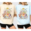 Retro Winnie Pooh & Friends Shirt - Family Trip Cartoon Tee 2 small thumbnail