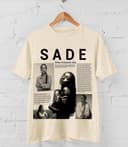 Sade Album T-Shirt, Sade Retro Lyric Style Top Tee Vintage Unisex T-Shirt, Sade Album T Shirt, Sade T-Shirt, Sade Homage Shirt, Gift for Fan 1 small thumbnail
