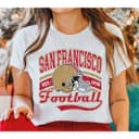 Camiseta casual de cuello redondo para fan de San Francisco, regalo de camiseta de fútbol vintage U1ZMF 4 small thumbnail