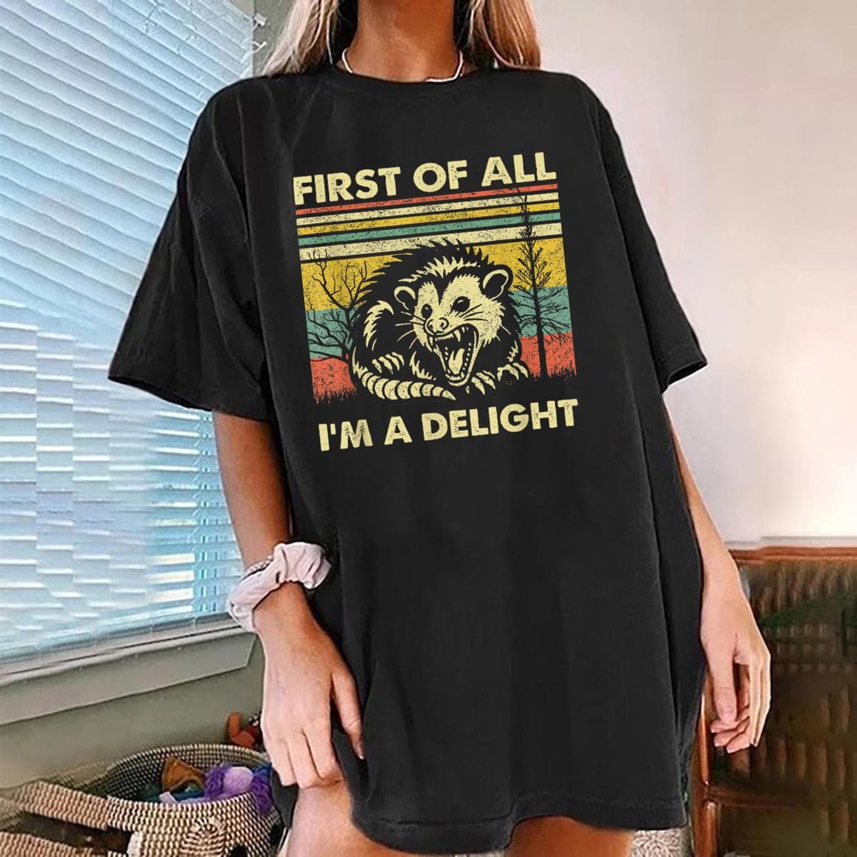 Sarcastic Opossum 'I'm A Delight' Shirt, Sweatshirt, Hoodie – image 3, I'm A Delight Tee, I'm A Delight Merch, I'm A Delight Shirt, I'm A Delight Sweatshirt, I'm A Delight Hoodie, I'm A Delight Clothes