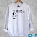 Serious Goose Sweatshirt, Cute Funny Silly Goose Shirt for Men Women 3 small thumbnail