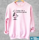Serious Goose Sweatshirt, Cute Funny Silly Goose Shirt for Men Women 2 small thumbnail