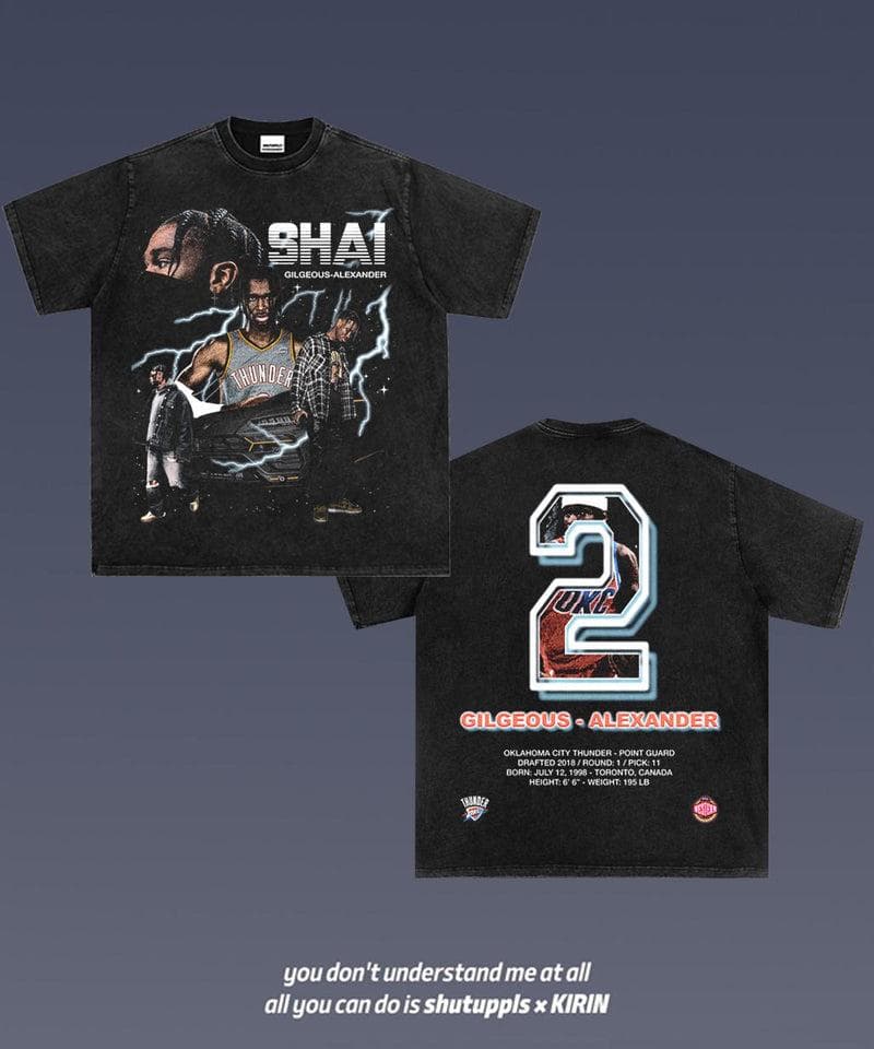 Shai Gilgeous-Alexander 2.1 Vintage Tee | Basketball Graphic Shirt – image 4, Shai Gilgeous Alexander Tee, Shai Gilgeous Alexander Merch, Shai Gilgeous Alexander Shirt, Shai Gilgeous Alexander Sweatshirt, Shai Gilgeous Alexander Hoodie, Shai Gilgeous Alexander Clothes