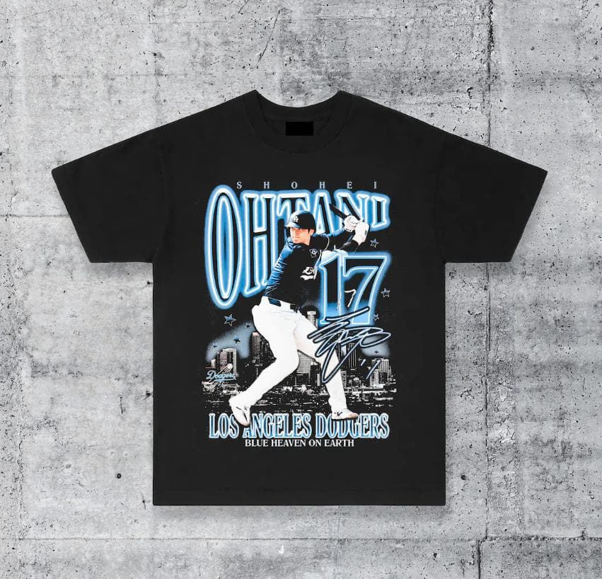 Camiseta Pesada de Streetwear de Shohei Ohtani Shotime Dodgers – image 2, LA Dodgers Tee, LA Dodgers Merch, LA Dodgers Shirt, LA Dodgers Sweatshirt, LA Dodgers Hoodie, LA Dodgers Clothes