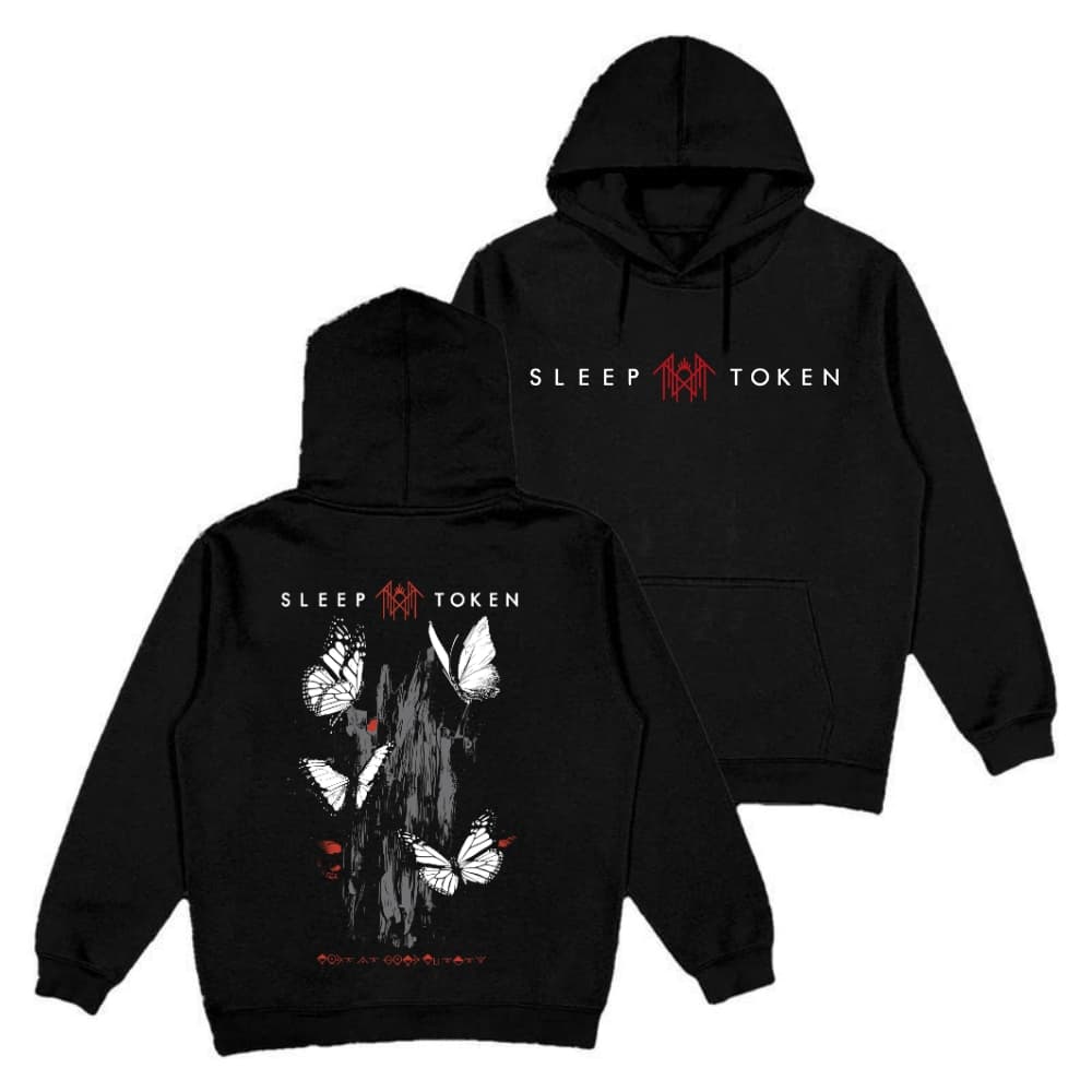 Sleep Token Butterflies Band Logo 2-Side Hoodie, T-Shirt – image 1, Sleep Token Tee, sleep token merch, sleeptoken merch, sleep token shirt, sleep token t shirt, sleep token sweatshirt, sleep token hoodie