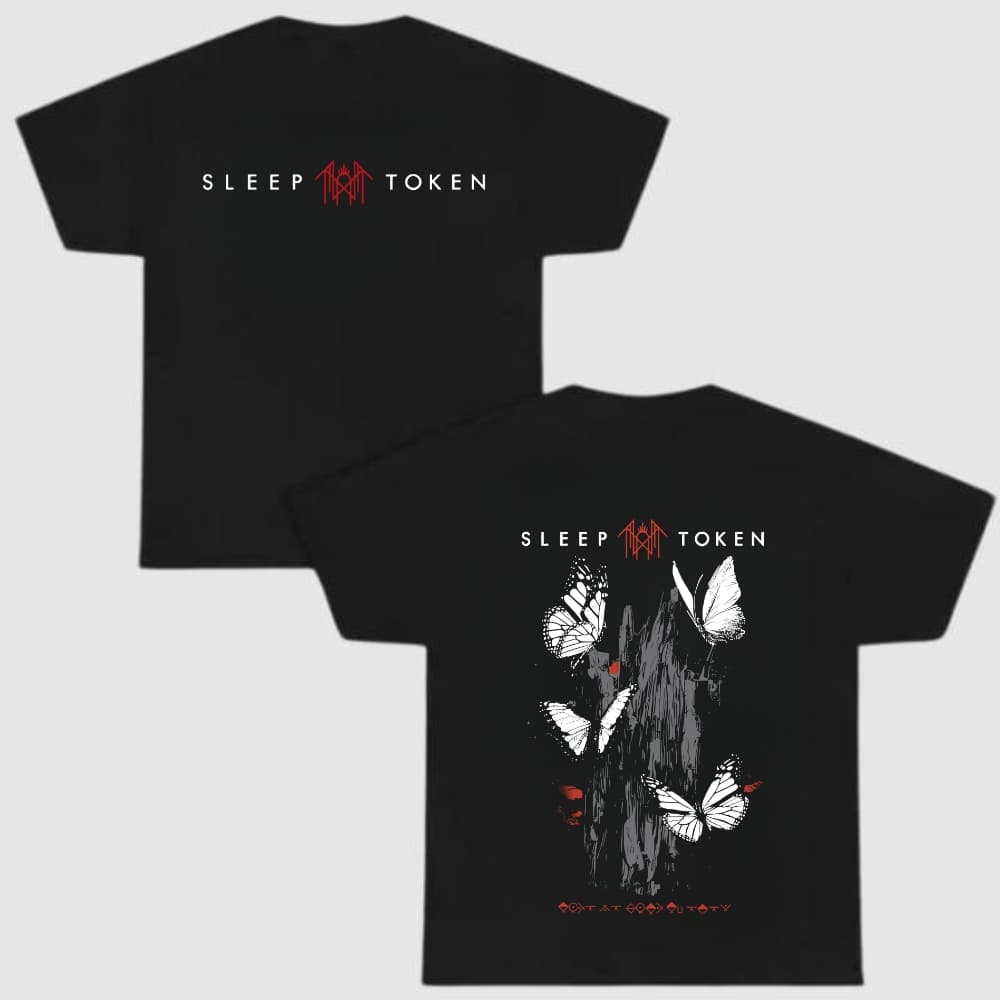 Sleep Token Butterflies Band Logo 2-Side Hoodie, T-Shirt – image 2, Sleep Token Tee, sleep token merch, sleeptoken merch, sleep token shirt, sleep token t shirt, sleep token sweatshirt, sleep token hoodie