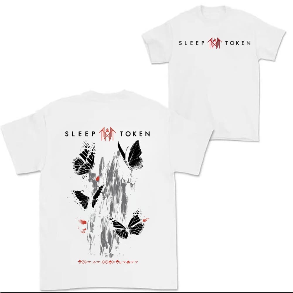 Sleep Token Butterflies Band Logo 2-Side Hoodie, T-Shirt – image 3, Sleep Token Tee, sleep token merch, sleeptoken merch, sleep token shirt, sleep token t shirt, sleep token sweatshirt, sleep token hoodie