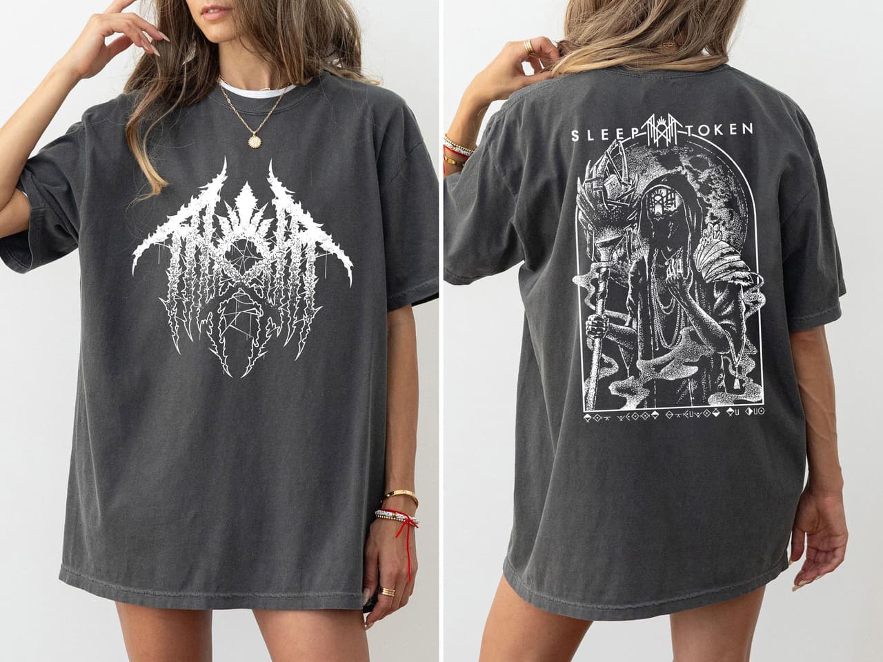 Sleep Token Double Sided Shirt, Reaper Angel Tee, Vintage Hoodie, Tour Merch – image 1, Sleep Token Tee, Sleep Token Merch, Sleep Token Shirt, Sleep Token Sweatshirt, Sleep Token Hoodie, Sleep Token Clothes