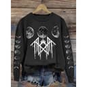 Sleep Token Moon Phase Dark Washed Print Vintage Sweatshirt Hoodie Gift 2 small thumbnail