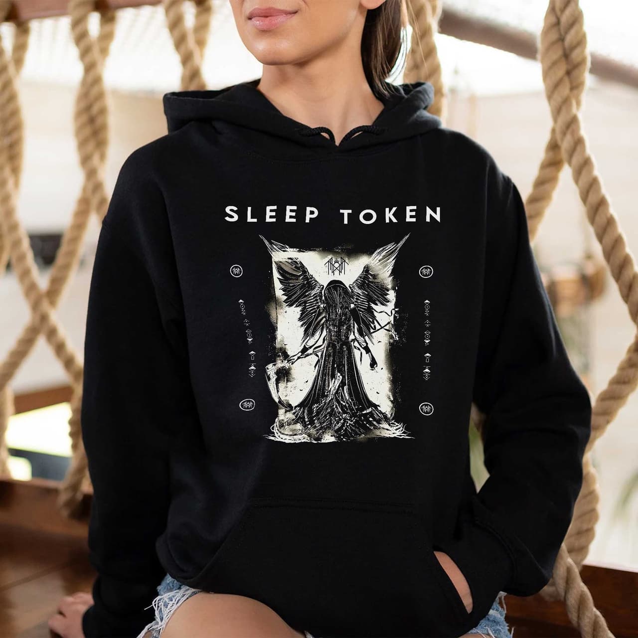 Sleep Token Women's T-Shirt, Hoodie & Sweatshirt – Comfort Colors Printed Cotton Top – image 1, Sleep Token Tee, Sleep Token Merch, Sleep Token Shirt, Sleep Token Sweatshirt, Sleep Token Hoodie, Sleep Token Clothes