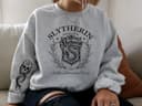 Slytherin Sudadera y Capucha Casa de Magia - Booklover Comfort Colors 2 small thumbnail