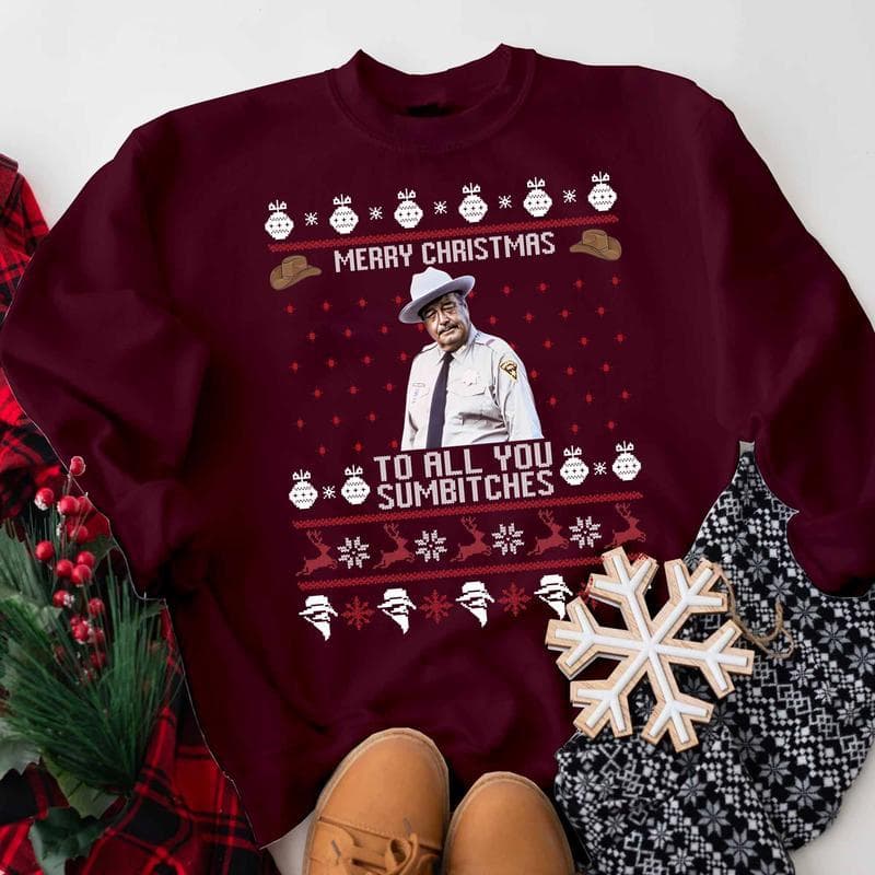 Smokey And The Bandit 'Sumbitches' Funny Christmas Apparel – image 3, Smokey And The Bandit Tee, Smokey And The Bandit Merch, Smokey And The Bandit Shirt, Smokey And The Bandit Sweatshirt, Smokey And The Bandit Hoodie, Smokey And The Bandit Clothes