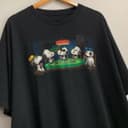 Snoopy Peanuts Poker T-Shirt, Sweatshirt, Hoodie & Dog Shirt, Comfort Colors 3 small thumbnail