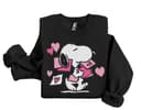 Snoopy Día de San Valentín Amor Corazones Patas Sudadera y Hoodie Regalo 4 small thumbnail