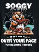 Soggy Beaver BBQ Ver 2 Camiseta Gráfica Vintage de Oso para Hombres y Mujeres 2 small thumbnail