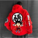 Son Goku DBZ Unisex Anime Printed Hoodie - Perfect Gift for Fans 1 small thumbnail