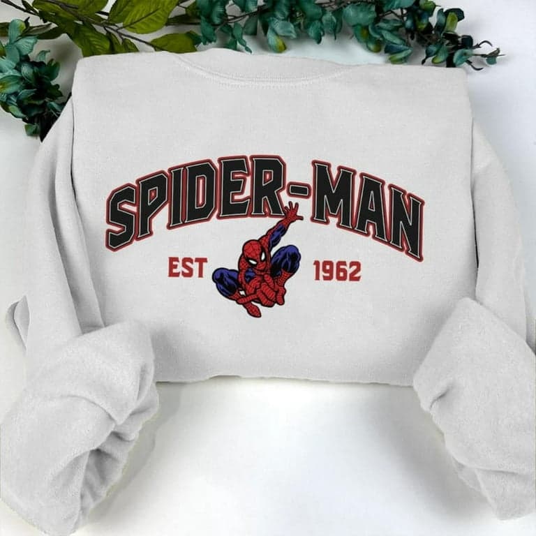 Spiderman Cartoon Graphic Tee, Peter Sweatshirt, Trending Hoodie, Cartoon Sweater, Halloween Gift – image 2, Spiderman Tee, spiderman hooded sweatshirt, spiderman shirt, spiderman tee shirt, shirt spiderman, marvel spider man shirt, spiderman t shirt