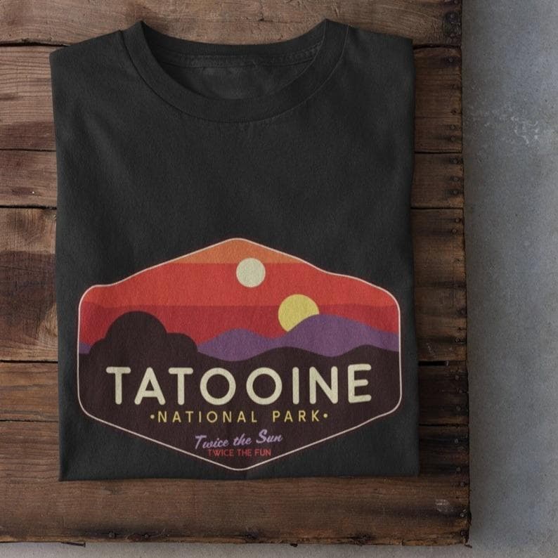 Star Wars Tatooine Sunset T-Shirt, Hoodie & Sweatshirt | Luke Skywalker, Unisex, Comfort Colors – image 1, Star Wars Tee, Star Wars Merch, Star Wars Shirt, Star Wars Sweatshirt, Star Wars Hoodie, Star Wars Clothes