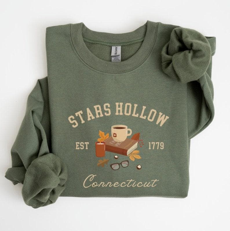 Stars Hollow Sudadera Stars Hollow Connecticut Camiseta Gilmore Girls Hoodie Fall Stars Hollow Shirt Comfort Colors Gilmore Girls Regalo – image 1, Stars Hollow Tee, Stars Hollow Shirt, Stars Hollow Sweatshirt, Stars Hollow Hoodie