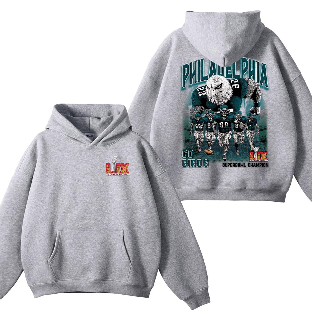 Super Bowl LIX 2025 Philadelphia Skeleton Football Hoodie, Unisex Philadelphia Shirt, Eagle Football Fan Gift, Crewneck, Shirt – image 3, Philadelphia Eagles Tee, jalen hurts shirsey, philadelphia eagles merch, eagles sweatshirt, philadelphia eagles sweatshirt, eagles hooded sweatshirt, eagles shirt