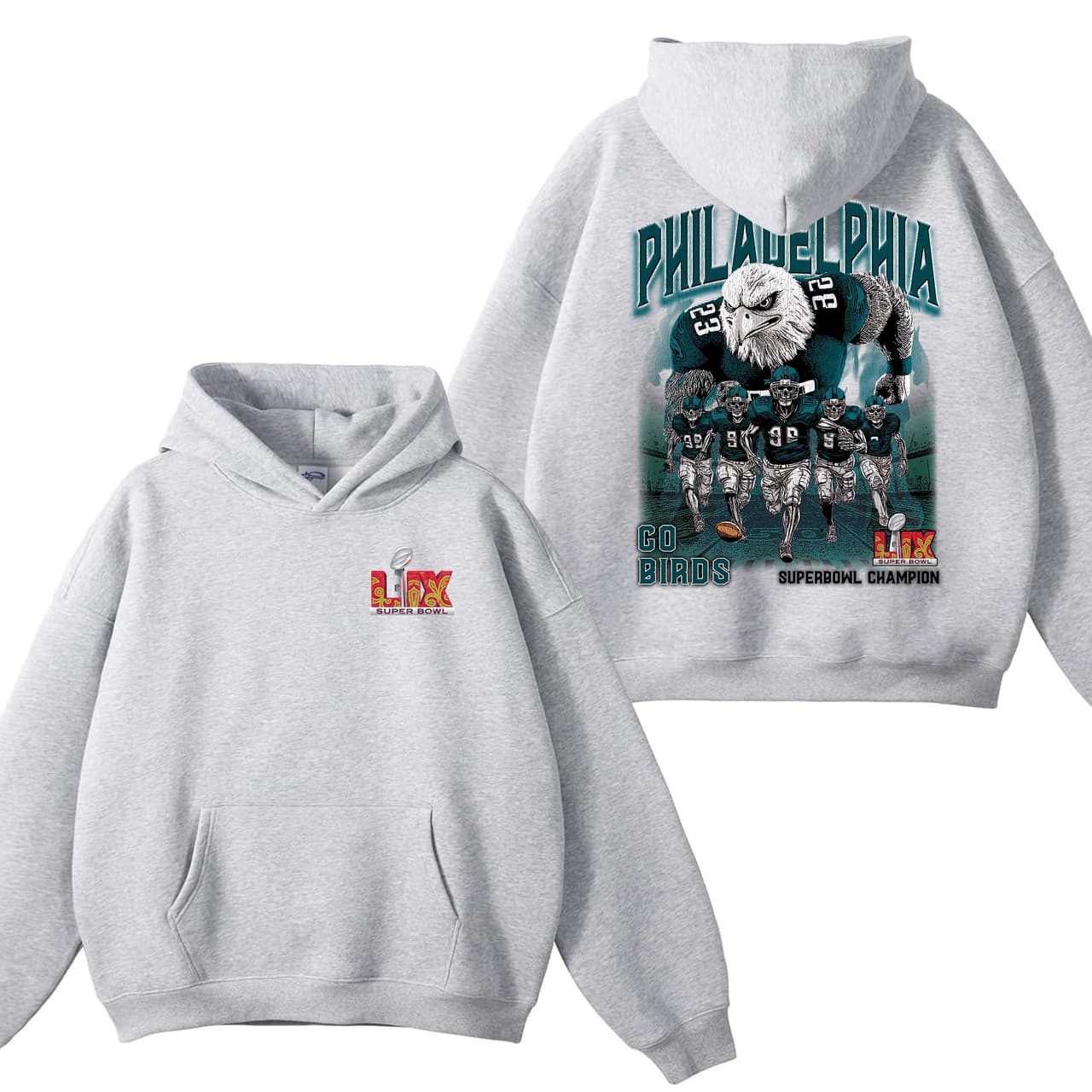 Super Bowl LIX 2025 Philadelphia Skeleton Football Hoodie, Unisex Philadelphia Shirt, Eagle Football Fan Gift, Crewneck, Shirt – image 2, Philadelphia Eagles Tee, jalen hurts shirsey, philadelphia eagles merch, eagles sweatshirt, philadelphia eagles sweatshirt, eagles hooded sweatshirt, eagles shirt