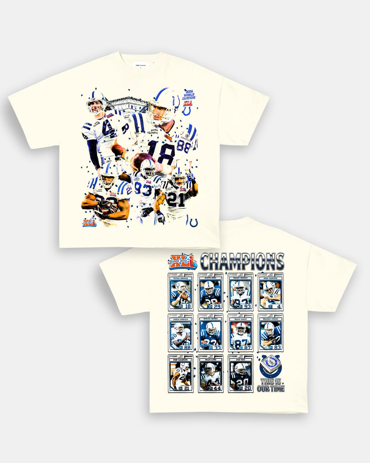Super Bowl XLI Champs Vintage Y2K Camiseta Gráfica y Sudadera con Capucha Regalo – image 2, NFL Tee, San Francisco 49ers Tee, Dallas Cowboys Tee, Detroit Lions Tee, Kansas City Chiefs Tee, Tampa Bay Buccaneers Tee, Arizona Cardinals Tee