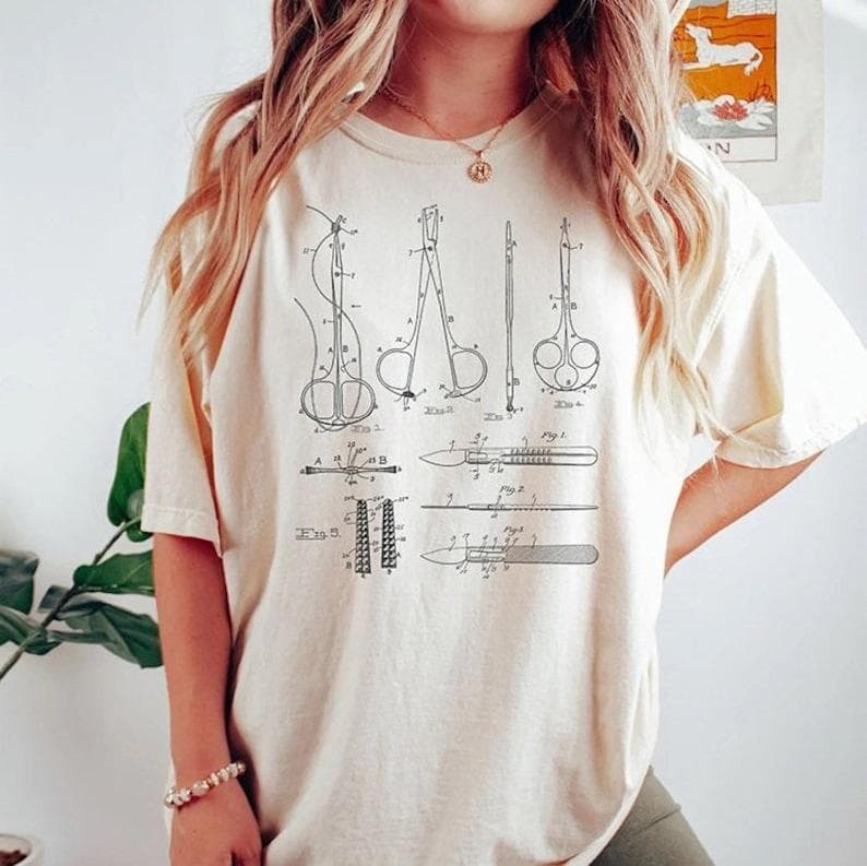 Surgical Tech & OR Nurse Shirt, Hoodie, Tee | Vintage Instruments Grad Gift – image 2, Surgical Tech Tee, Surgical Tech Merch, Surgical Tech Shirt, Surgical Tech Sweatshirt, Surgical Tech Hoodie, Surgical Tech Clothes