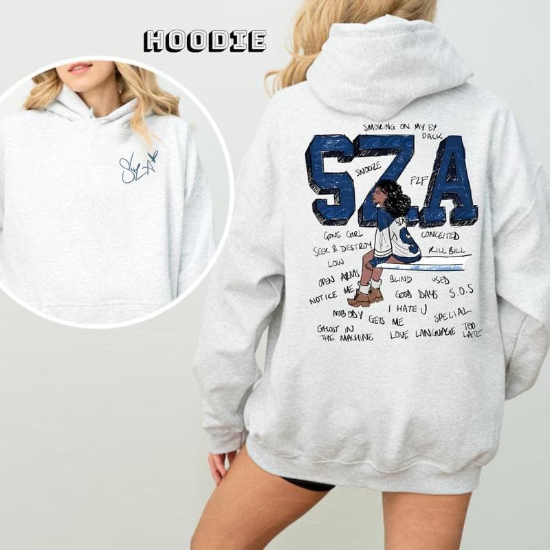 Sza Good Days 2-Sided Unisex Merch: Tee, Hoodie, Sweatshirt, Cotton Crewneck – image 3, Sza Tee, Sza Merch, Sza Shirt, Sza Sweatshirt, Sza Hoodie, Sza Clothes