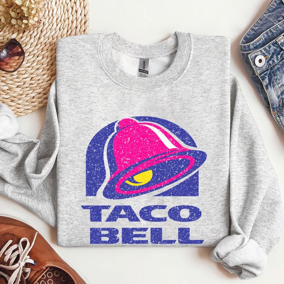 Taco Bell Sudadera con Capucha, Sudadera y Camiseta con Gráfico Clásico Vintage – image 1, Taco Bell Tee, Taco Bell Merch, Taco Bell Shirt, Taco Bell Sweatshirt, Taco Bell Hoodie, Taco Bell Clothes